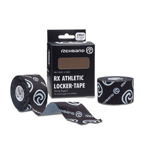 RX Athletic Locker-Tape, 38mm x 10m Black (2-pack)