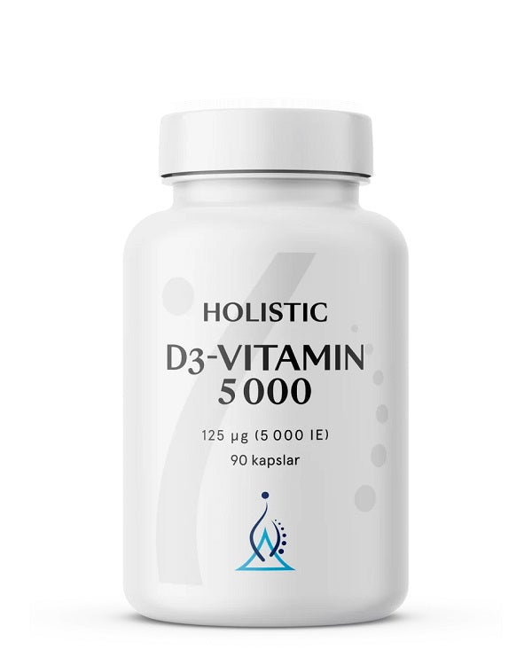 Holistic D3-vitamin 5000IE, 90 kaps