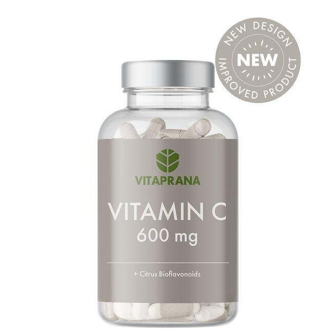 Vitamin C 600 mg + Bioflavonoids, 100 kaps