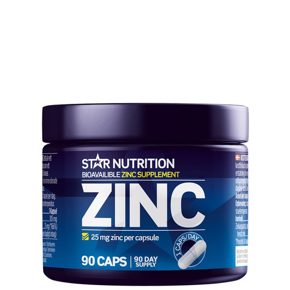 Star Nutrition Zinc, 25 mg, 90 caps