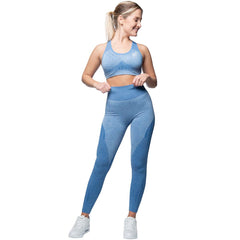 Wabisabi Seamless Leggings Ocean Blue