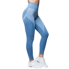 Wabisabi Seamless Leggings Ocean Blue