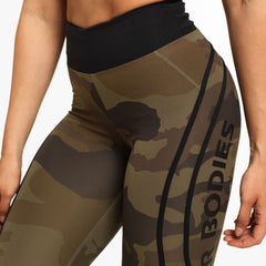 Better Bodies Camo High Tights Dark Green Camo