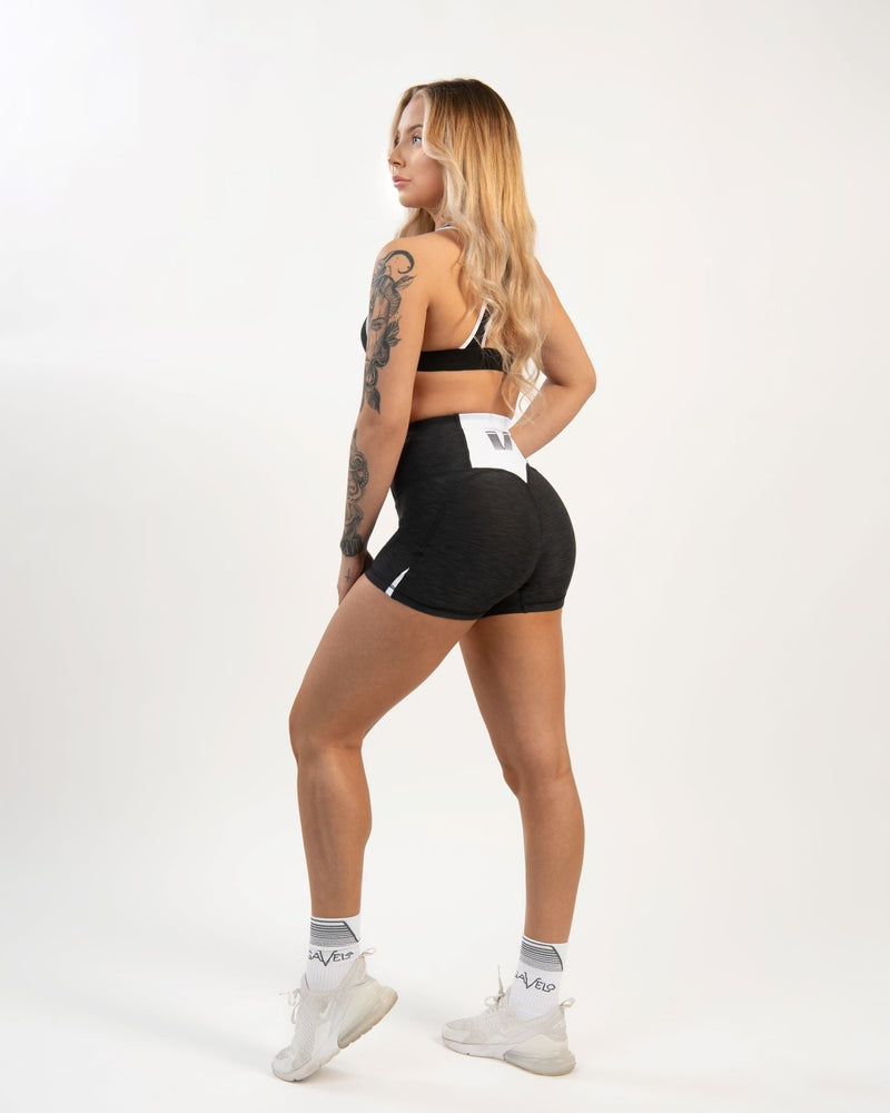 Gavelo Black & White Swirl Shorts