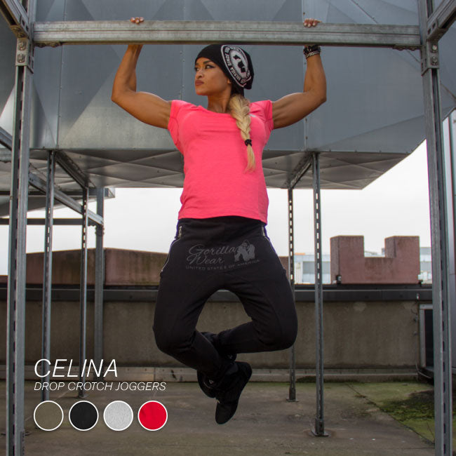 Celina Drop Crotch Joggers Black