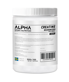 Creatine Monohydrate 100% 500g - Mikroniserat 200 Mesh - Lättlösligt och Ultrarent