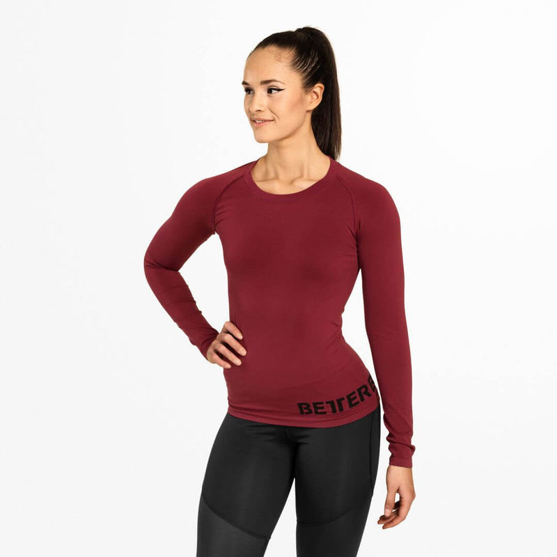 Nolita Seamless LS Sangria Red