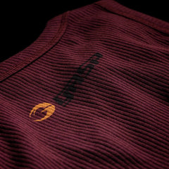 Original Ribbed Tank Maroon