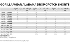 Alabama Drop Crotch Shorts Army Green