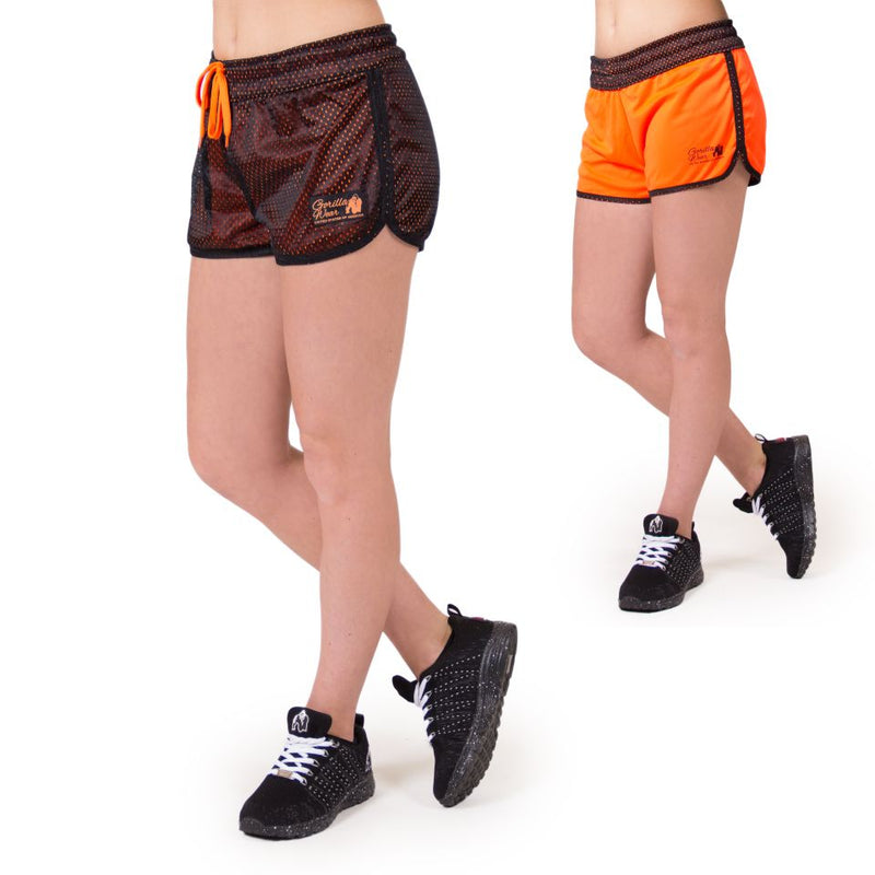 Madison Reversible Shorts Black Neon Orange